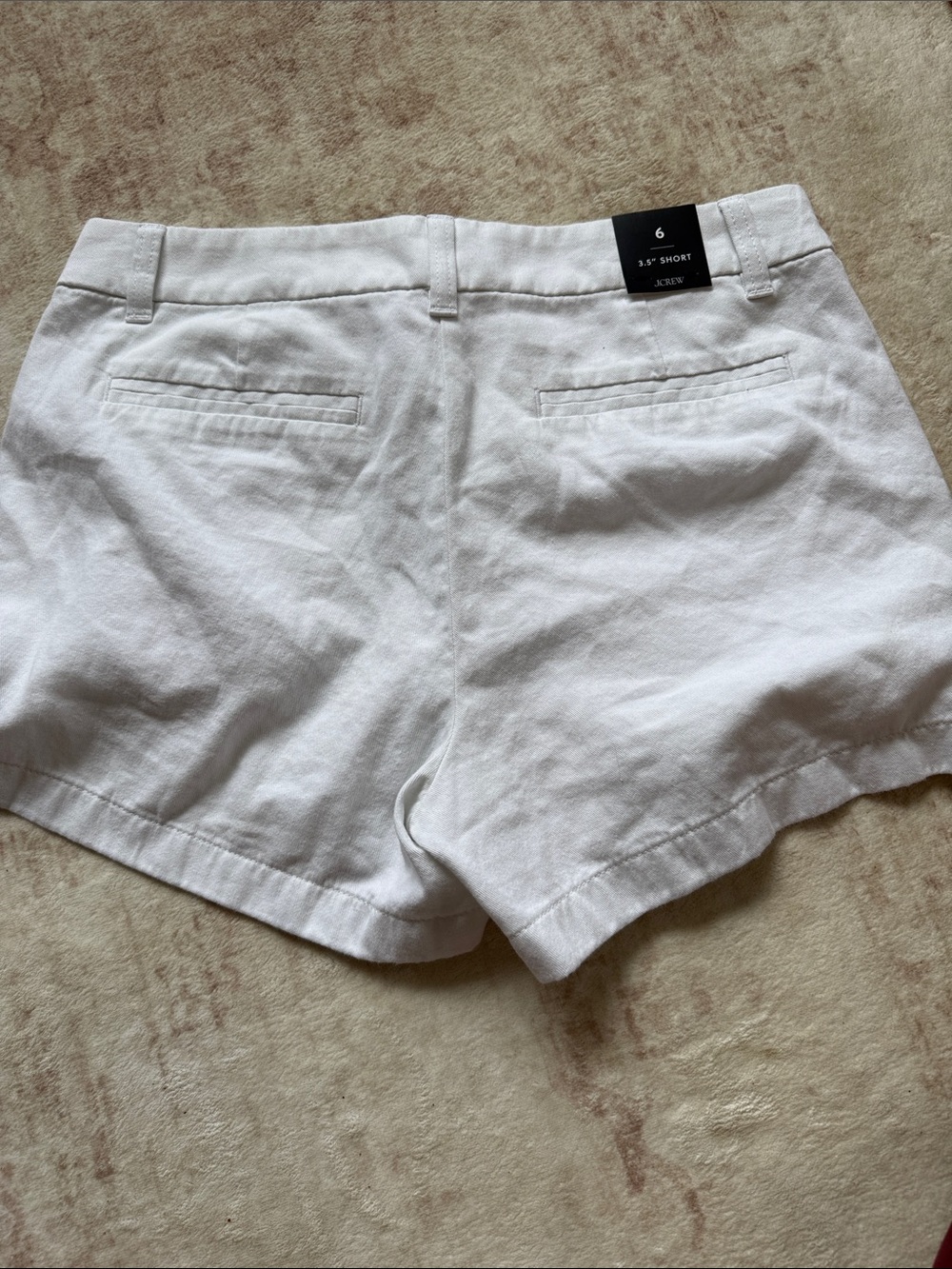 J. Crew White Cotton Tailored Shorts - Picture 4 of 4